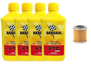KIT/TAGLIANDO APRILIA SL FALCO 1000 2000 2003 BARDAHL XTC 15W50 FILTRO OLIO - Foto 1 di 6