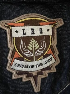 Vintage L-R-G Sz44 MEN “Cream Of The Crop” Embroidered Baggy Hip Hop Skater Y2K - Picture 1 of 23