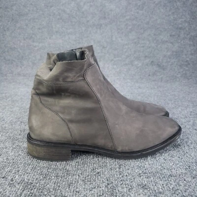 Paul Green Botas Mujer 6.5 Gris Gamuza Botines Cómodos Informales Zapatos Foto 1 de 4