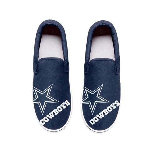 Dallas Cowboys Men's Size Big Logo Slip-On Low Top Sneakers Cover
