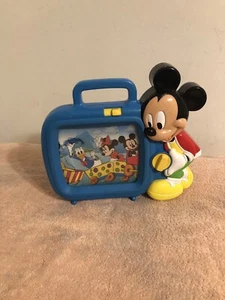 Disney Mickey Mouse & Friends Wind Up Scrolling TV #3386 Works - Picture 1 of 8