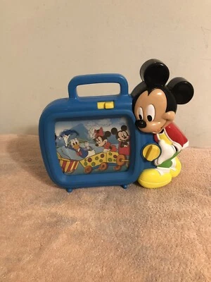 Disney Mickey Mouse & Friends Wind Up Scrolling TV #3386 Works - Image 1 of 4