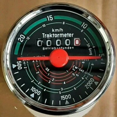 Traktormeter Tacho Stundenzähler passend für Fendt Farmer 2 D + 2 DE Neu   60502 - Bild 1 von 3