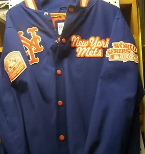 QMJ47 New York Mets Jacket Sz XL w/Patches ***BONUS*** - Picture 1 of 5