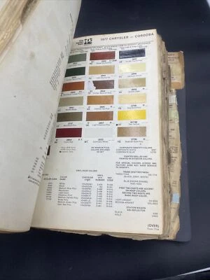 1977 Chrysler Cordoba New Yorker Brougham Paint Chip Sheet Only Ditzler PPG - Image 1 of 4