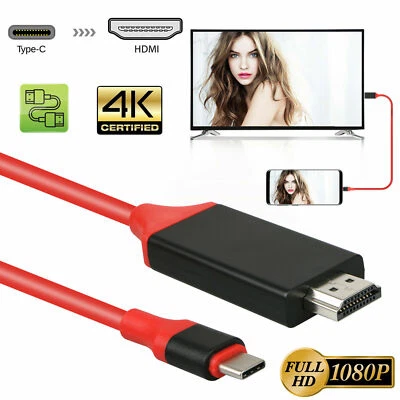 MHL USB Type C to HDMI 1080P HD TV Cable Adapter For Android Phones Samsung US - Image 1 of 4
