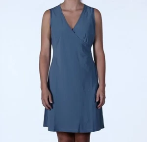 Columbia Global Adventure Flex Dress OMNI-WICK, Dusty Blue Women Size S Small - Picture 1 of 9