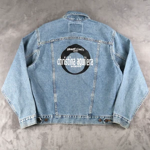 Vintage 90s Levis Christina Aguilera Sears Denim Jacket Blue Trucker Size S - Picture 1 of 14
