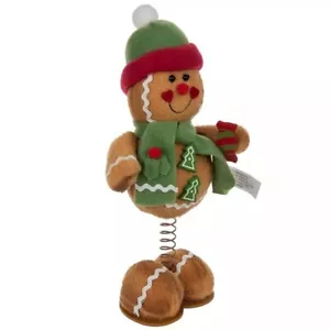 Pan de Jengibre Hombre Peluche Bobble Navidad Mesa Decoración - Imagen 1 de 2