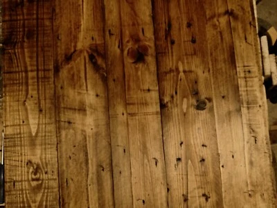 1m2 reclaimed pallets boards /cladding/planters/furniture/Home Decor/Dark Oak - Image 1 of 4