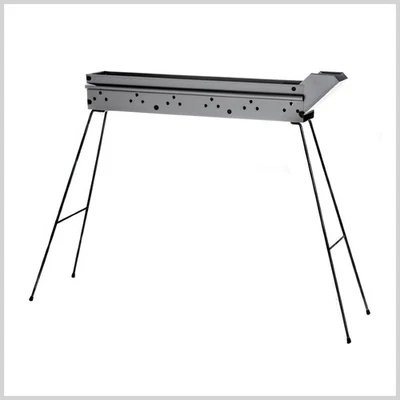 BARBECUE FBM2 CUOCI SPIEDINI ARROSTICINI FERRO ACCIAIO PIEGHEVOLE GRIGIO 80 cm - Image 1 of 3