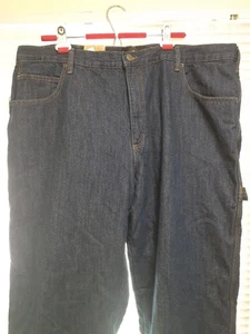 Red Head Fleece-Lined Jeans 44x32  Relaxed Fit Dark Wash Blue Denim Men's  - Picture 1 of 16