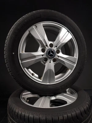 4 Sommerräder 195 55 R16 Mercedes A-Klasse W169 16" Alufelgen - Bild 1 von 4