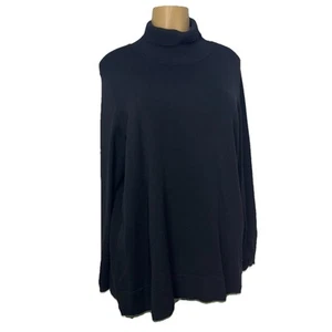 Calvin Klein schwarz Stretch Pull Over Tunika Pullover Damen Übergröße 0X Freizeit Top - Bild 1 von 16