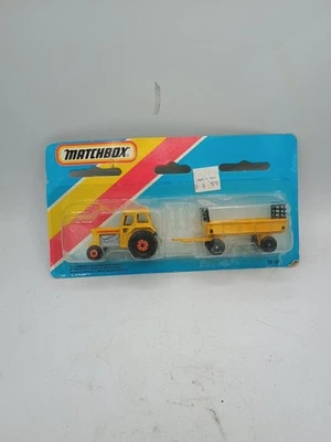 Matchbox TP-108 Tractor W/ FarmTrailer VTG 1983 Macau NIP - Image 1 of 4