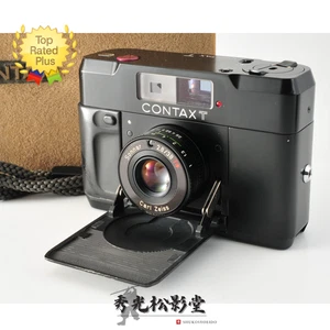 CLA'd 【OPT MINT in Box】CONTAX T Black Rangefinder 35mm Film Camera From JAPAN - Picture 1 of 12