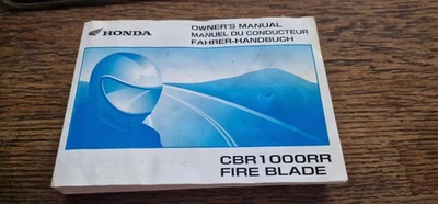 Honda CBR 1000 RR FIREBLADE 04 2004 Owners Manual/ Handbook  - Image 1 of 3