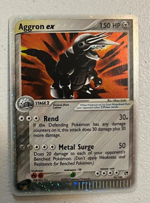 Pokemon TCG Aggron EX Holo Card 95/100 Ultra Rare EX Sandstorm E Series Card - image 1 of 2