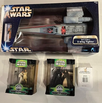 Star Wars Death Star Trench Red Leader's X-Wing Fighter w/ Pilot Hasbro - image 1 of 4