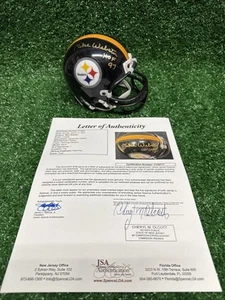 Pittsburgh Steelers Mike Webster Signed Mini Helmet JSA LOA “HOF 97” Inscription - Picture 1 of 10