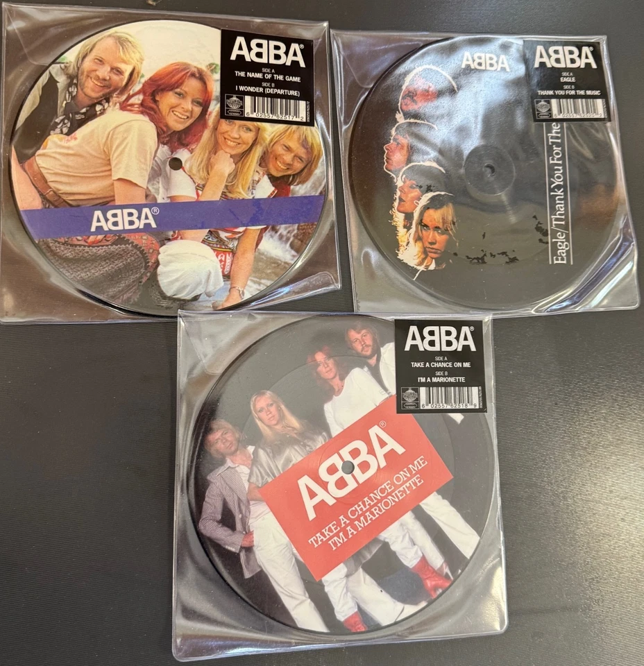 ABBA - THE ALBUM 7" PICTURE DISC COLLECTION - NEW AND FACTORY SEALED - Image 1 of 2
