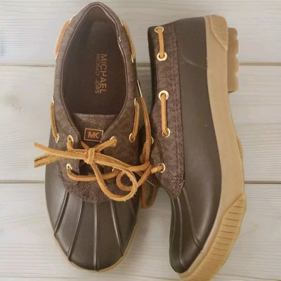 MICHAEL KORS *Hyde * водонепроницаемый низкий верхний утка ботинки обуви Sz 7 - Изображение 1 из 4