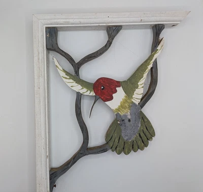 Винтажный деревянный пряник Corbel угловые кронштейны комплект из 6 колибри 15,5 «x 13,5» - Изображение 1 из 4