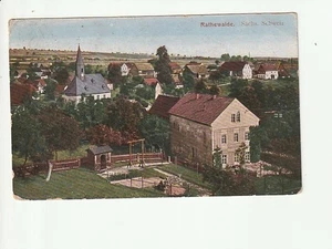 RATHEWALDE / Sachs. Schw..., parte. m. Iglesia con entorno... col postal kl 1921 - Imagen 1 de 1