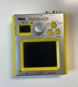 Korg Kaossilator KO-1 Dynamic Phrase Synthesizer Yellow Touchpad Looping Synth - Picture 1 of 4