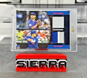 2025 Topps SHOTA IMANAGA & SEIYA SUZUKI Black Material Dual Relic Card GU /10 - Picture 1 of 4