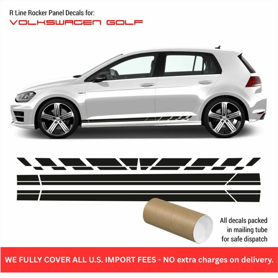 Calcomanías de panel basculante Golf 7 R LINE para VW 2012-2019 Foto 1 de 4