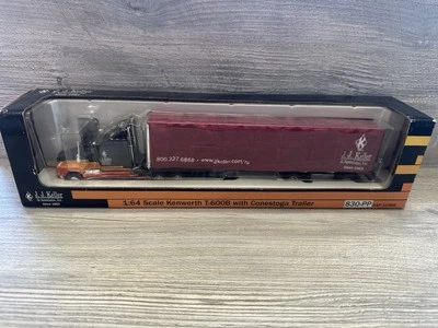 SpecCast J.J. Keller 1:64 Kenworth T-600B w/Conestoga Trailer #830-PP *Preowned - Image 1 of 4