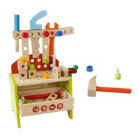 woby multifunctional musical learning tool workbench toy set for kids with shape sorter tools