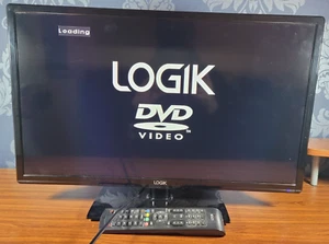 LOGIK L24HED18 24" LED TV with Built-in DVD Player - Black & Remote - Picture 1 of 11