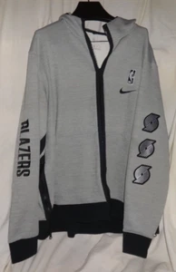 Men's Nike NBA Portland Trail Blazers Therma Gray Showtime Hoodie Jacket XXL - Picture 1 of 3