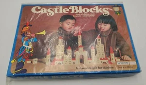 Vintage Rare Castle Blocks Set Choice Wood Exquisite Work Brand New! - Picture 1 of 4