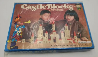 Vintage Rare Castle Blocks  Set Choice Wood Exquisite Work Brand New! - Image 1 of 4