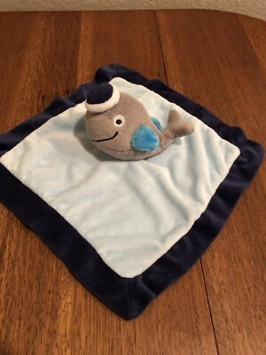 Bananafish Whale Lovey Security Blanket Blue Great Condition - Image 1 of 3