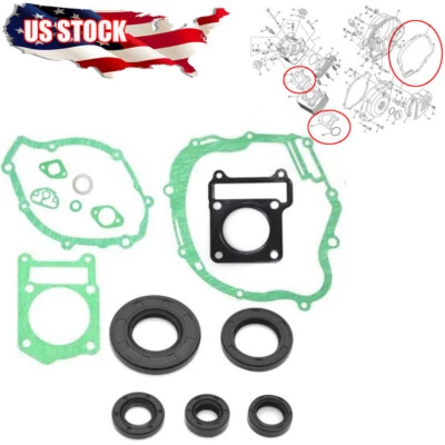 For Yamaha TTR 125, 2000-2015 Complete/Full Gasket Set with Seals TTR125/L 125LE - Image 1 of 4