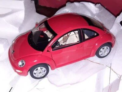 Volkswagen Escarabajo Nuevo Rojo Franklin Como Nuevo, Escala 1:24, Nuevo En Caja con Papeleo Foto 1 de 4