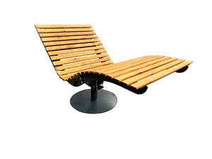 Wellenliege Stahl/Edelstahl Relaxliege Liege Sonnenliege Gartenliege  PMC-Design - Bild 1 von 13