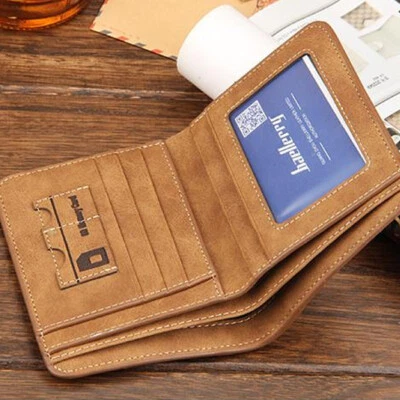 VERTICALE PORTA FOGLI PORTAFOGLIO UOMO SD SIM TASCA INTERNA SCHEDE CARTE qi