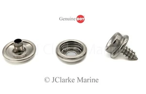 Snap fastener press 3/8" studs kit 304 stainless steel canvas cover to boat deck - Picture 1 of 3