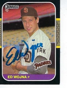 ED WOJNA FIRMADO 1987 DONRUSS #589 - PADRES SAN DIEGO - Imagen 1 de 1