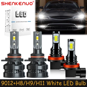 For Chrysler 200 2013-2015 Combo LED Headlights Bulbs High Low Beam Fog Light Z8 - Picture 1 of 19