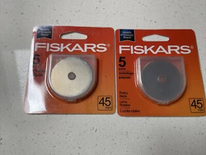 Lot Of  2 Fiskars 45 mm Rotary Blade 5 Pack (95287097J) (SP57) - Picture 1 of 2