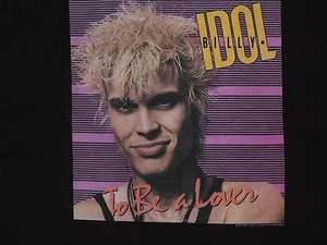 Billy Idol T-Shirt To Be A Lover  Retro 80's Tee Music Album Cover 1986 Song Sin - Imagen 1 de 1