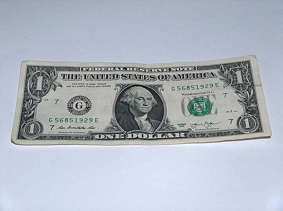 2013 $1 Bill US Note Roar 20's Birthday Date Year 5685 1929 Fancy Money Serial # - Image 1 of 1