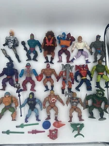 Vintage MOTU He-Man 1980's Lot Of 17 Action Figures Armor Accessories - Picture 1 of 24