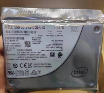 Intel S4510 3.84TB SSDSC2KB038T8 6Gb/s 2.5" SATA III Server Solid State Drive - Image 1 of 2